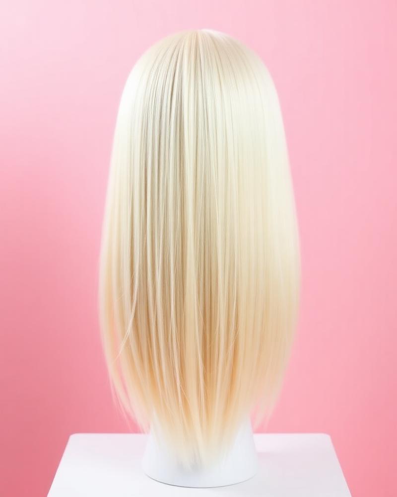 13x4 Straight Bob — 613 Blonde front view